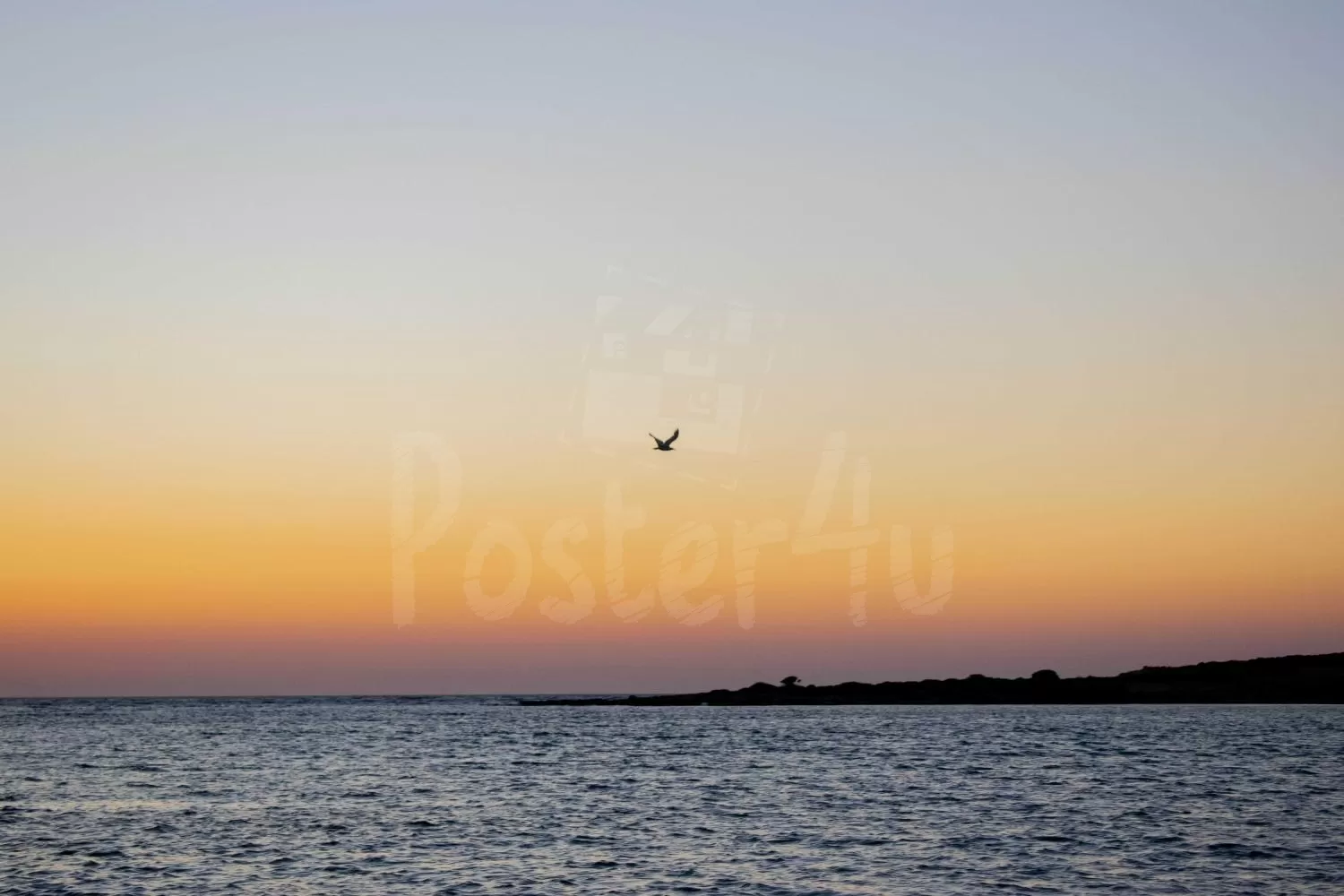 Ηλιοβασίλεμα Αντίπαρος Poster4u.gr